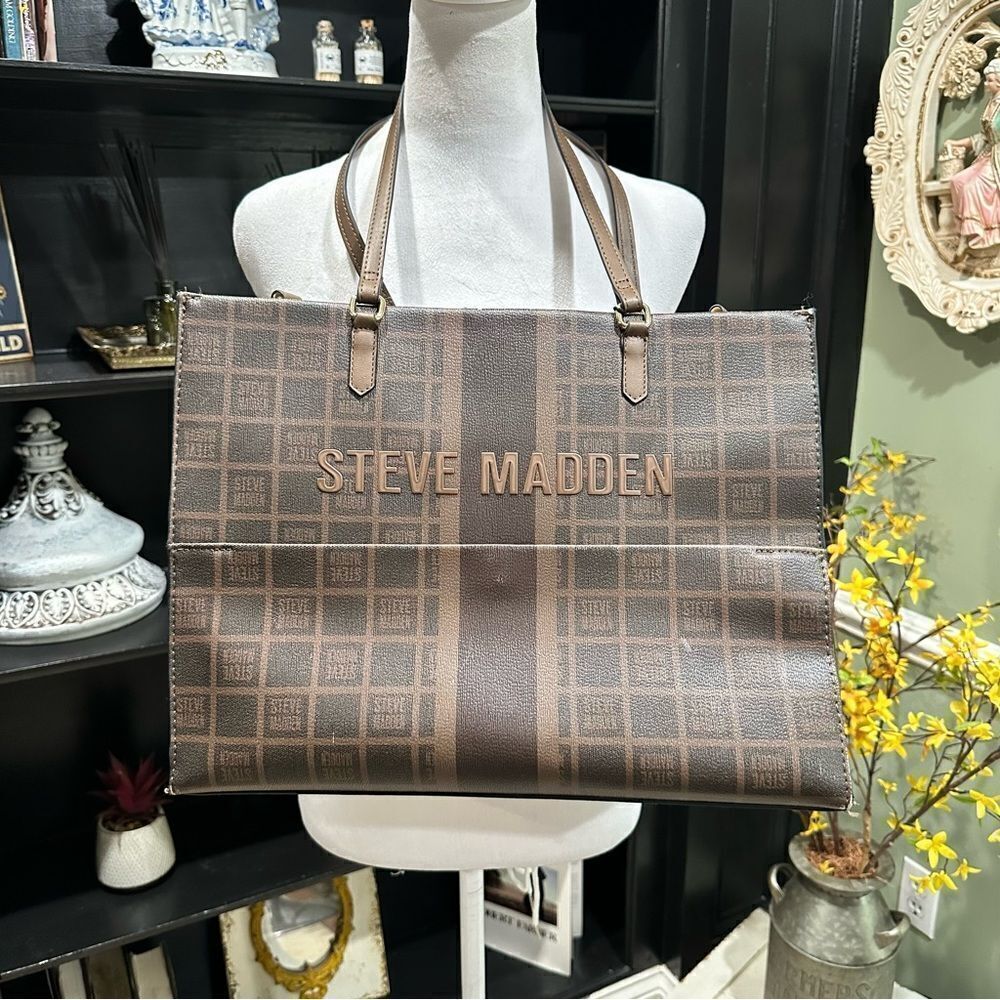 Steve Madden Brown Shoulder Bag – NWT – Preppy & On-Trend